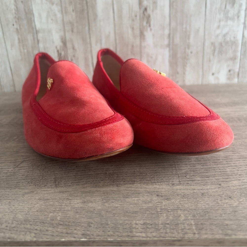 Ralph Lauren Clair Women's Red Loafers Size 8.5 - Picture 5 of 6